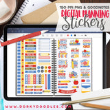 School Puns Digital Planner Stickers