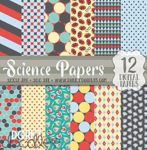 Science Digital Paper Pack