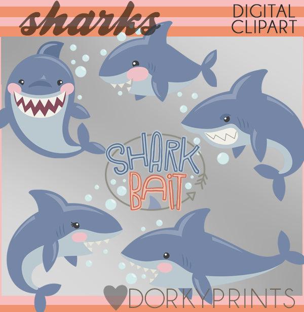 Shark Summer Clipart