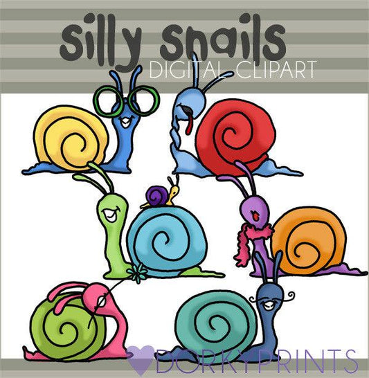 Silly Snails Animals Clipart