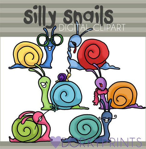 Silly Snails Animals Clipart