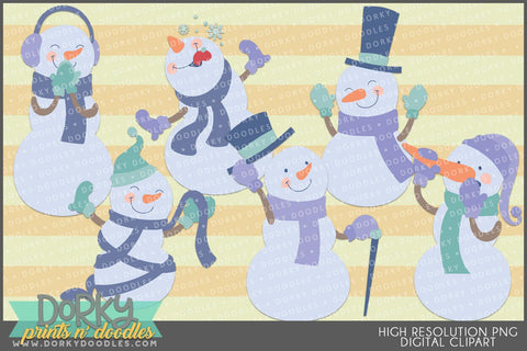 Silly Snowman Christmas Clipart