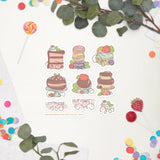 Sketchy Cake Sticker Sheet