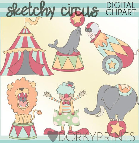 Sketchy Circus Clipart
