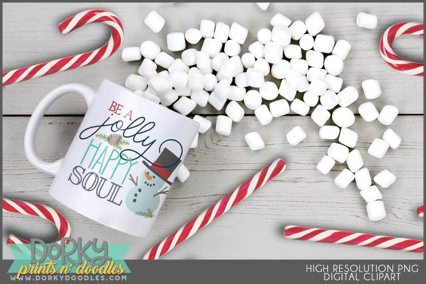 Snowman Sayings Christmas Clipart - Dorky Doodles