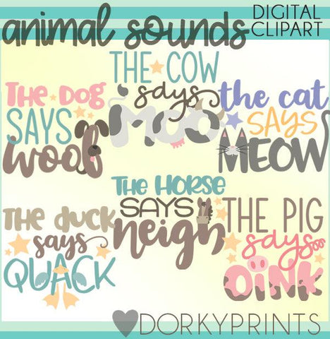 Sounds for Animals Clipart