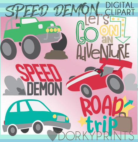 Speed Demon Cars Clipart