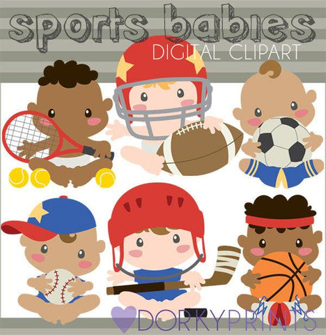 Sports Babies Clipart
