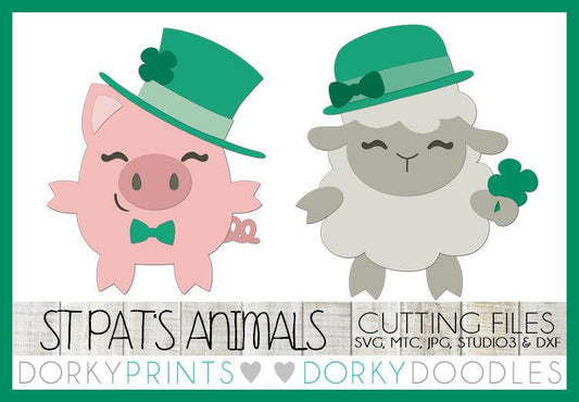 St. Patrick's Day Animals Cuttable Files