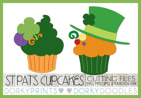 St. Patrick's Day Cupcake Cuttable Files