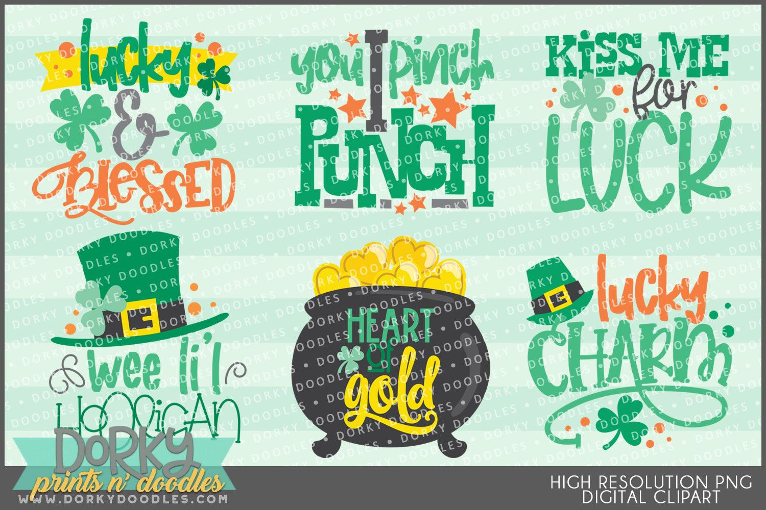 St Patrick's Day Wordart Holiday Clipart