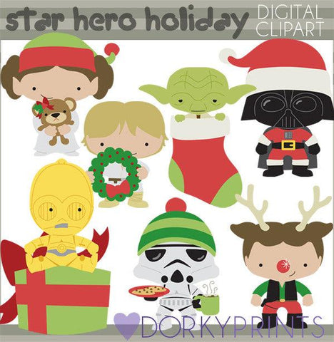 Star Heroes Christmas Clipart