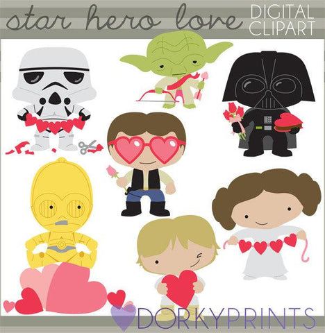 Star Heroes Valentine Clipart