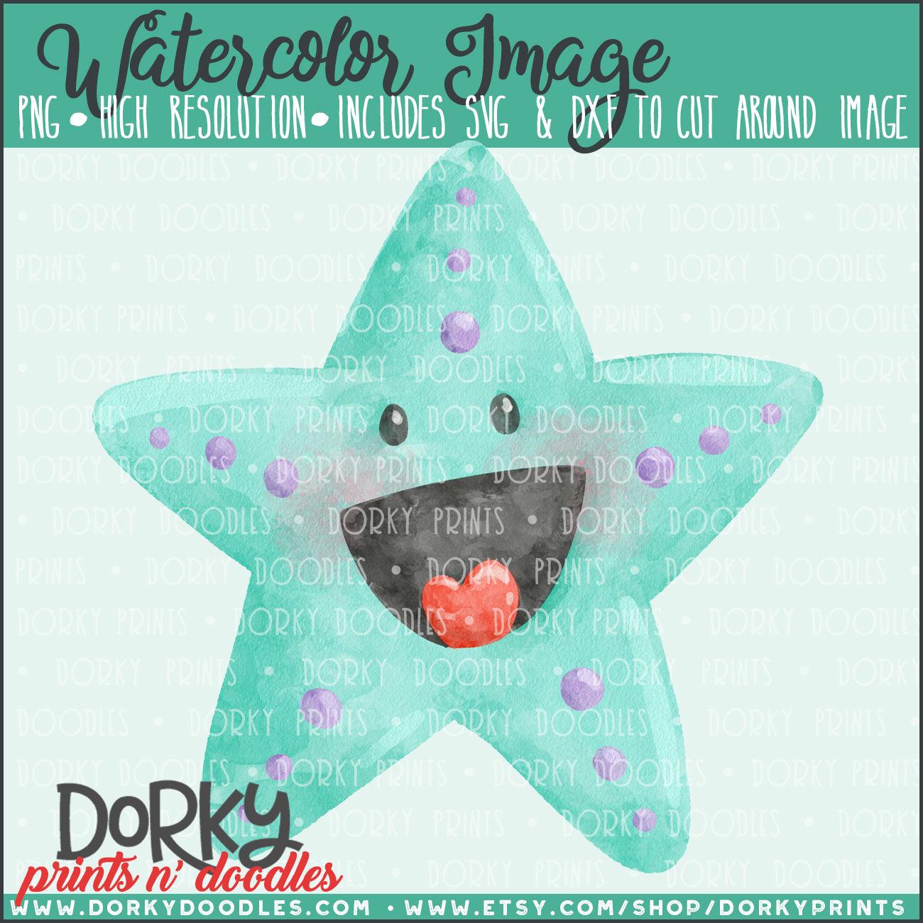 Starfish Watercolor PNG