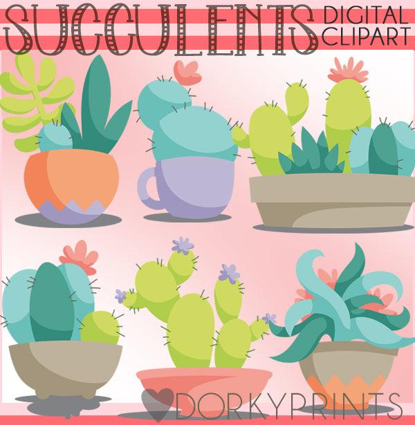 Succulent Summer Clipart