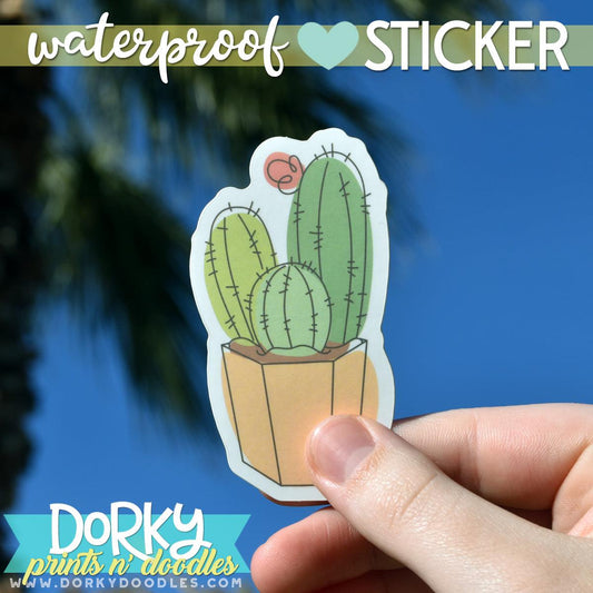 Succulents Large Waterproof Sticker