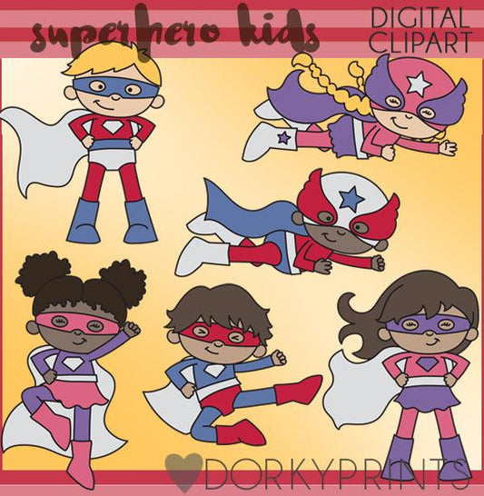 Superhero Kid Clipart