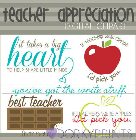 Teacher Appreciation School Clipart