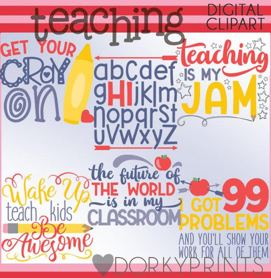 Teaching Phrases School Clipart