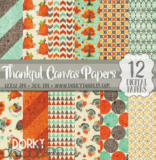 Thankful Digital Paper Pack