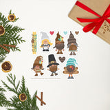 Thanksgiving Gnomes Stickers Sheet