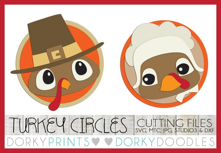 Cuttable Turkey Thanksgiving Turkey Cuttable Files – Dorky Doodles