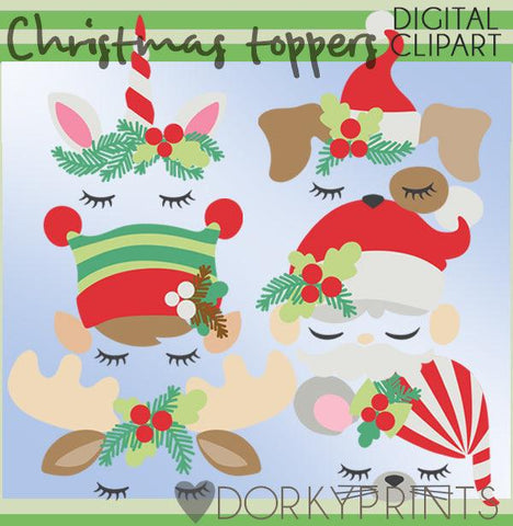 Toppers for Christmas Clipart