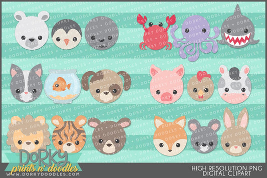 Trio Animals Clipart