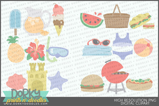 Trios Summer Clipart