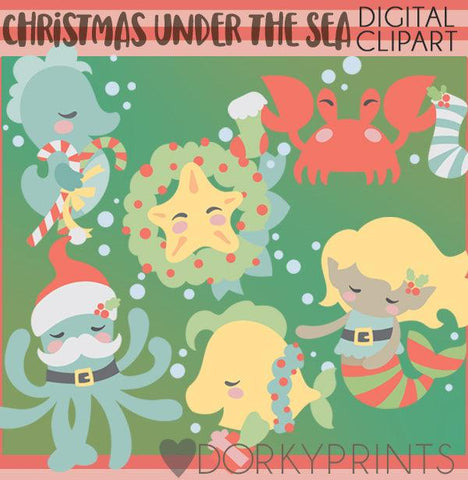 Under the Sea Christmas Clipart