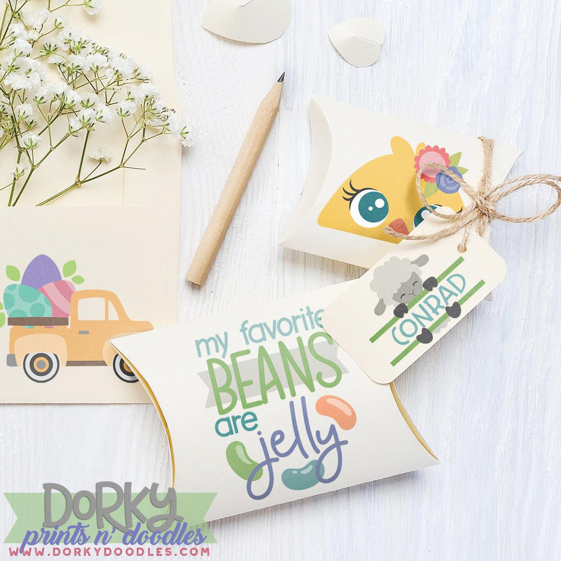 Vintage Trucks for Easter and Spring Clipart – Dorky Doodles