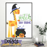 Witchy Words Halloween Clipart