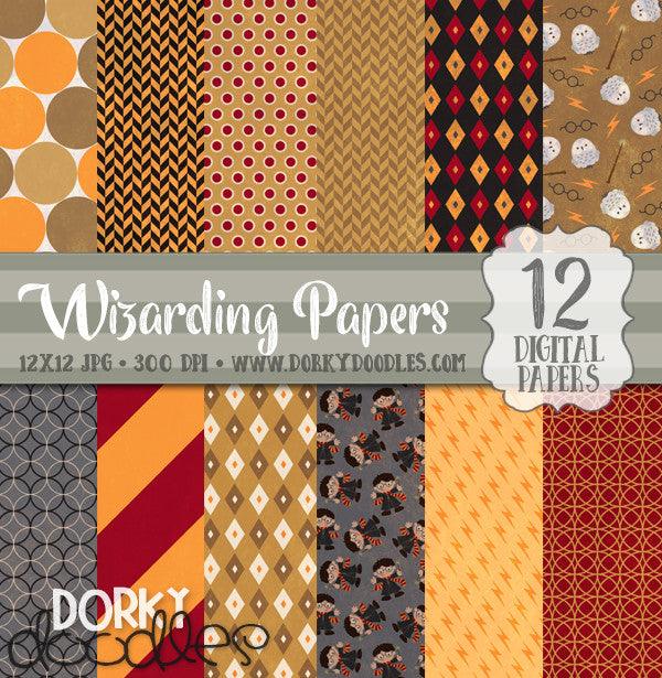 Wizard School Digital Paper Pack