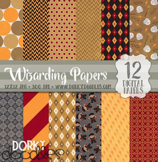 Wizard School Digital Paper Pack