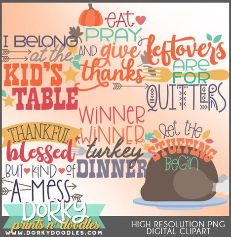 Wordart Thanksgiving Clipart