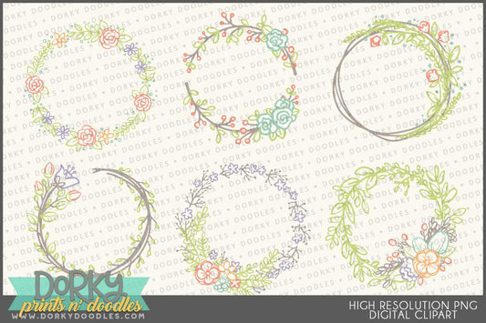 Wreaths Spring Clipart