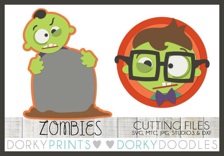 Zombies Halloween SVG Cuttable Files