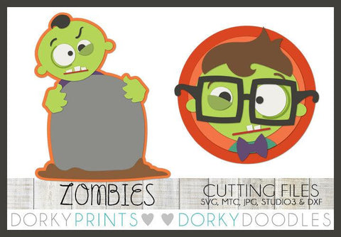 Zombies Halloween SVG Cuttable Files